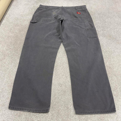Vintage baggy Dickies carpenter jeans W42L32 grey 90s skater style workwear cargo pants