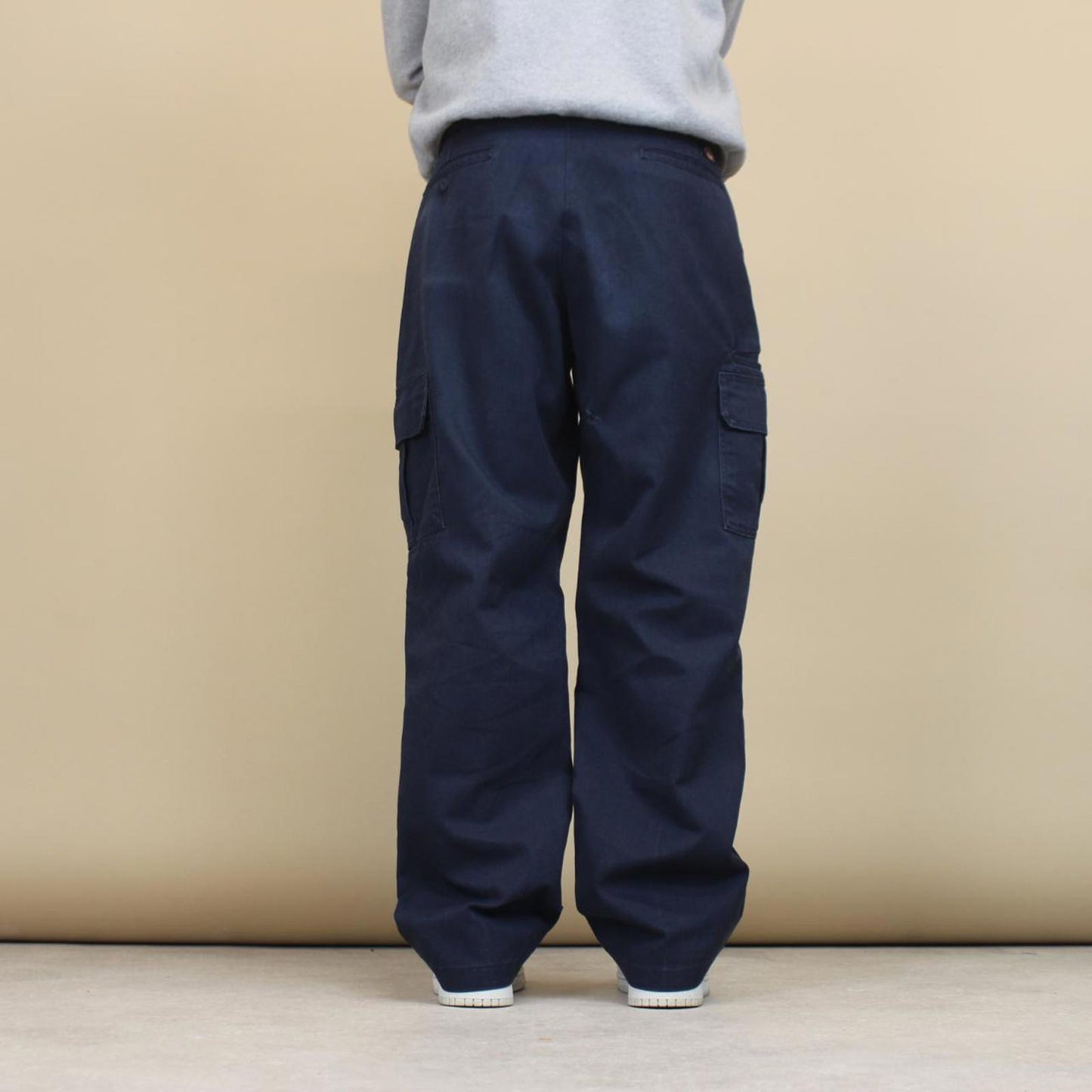 Navy Dickies cargo pants W36L32 loose twill chino style skater cargos