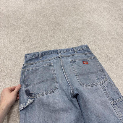 Dickies carpenter jeans loose straight blue Loose denim cargo skater style work pants