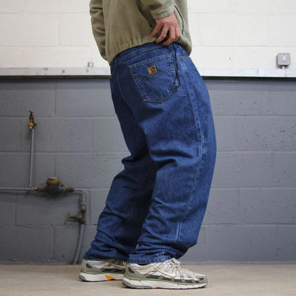 Vintage Carhartt jeans blue 90s skater style W40L32 relaxed denim 5 pocket pants