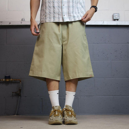 Dickies baggy chino shorts cargo khaki Chino style skater surf shorts wide leg festival