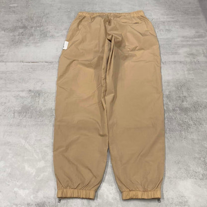 Air Jordan Trackies Large beige mesh lined loose sportswear floaty leg joggers