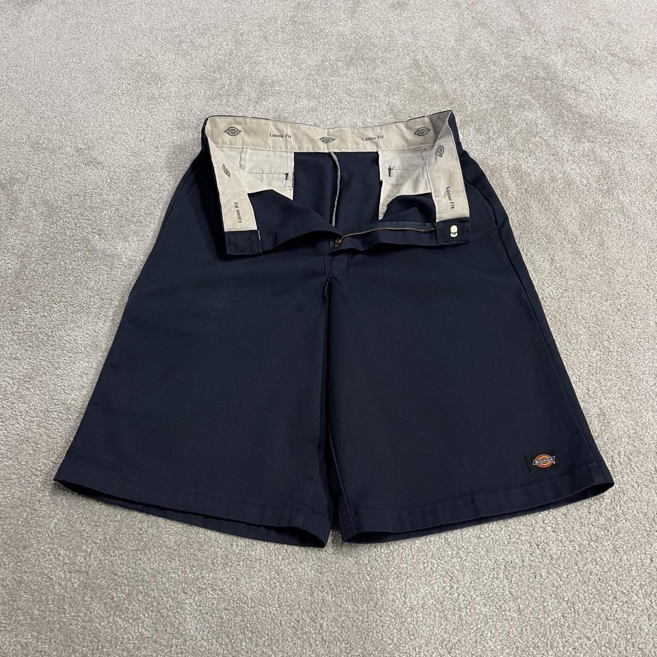 Baggy Dickies chino shorts carpenter navy Loose long leg skater / surf style summer shorts