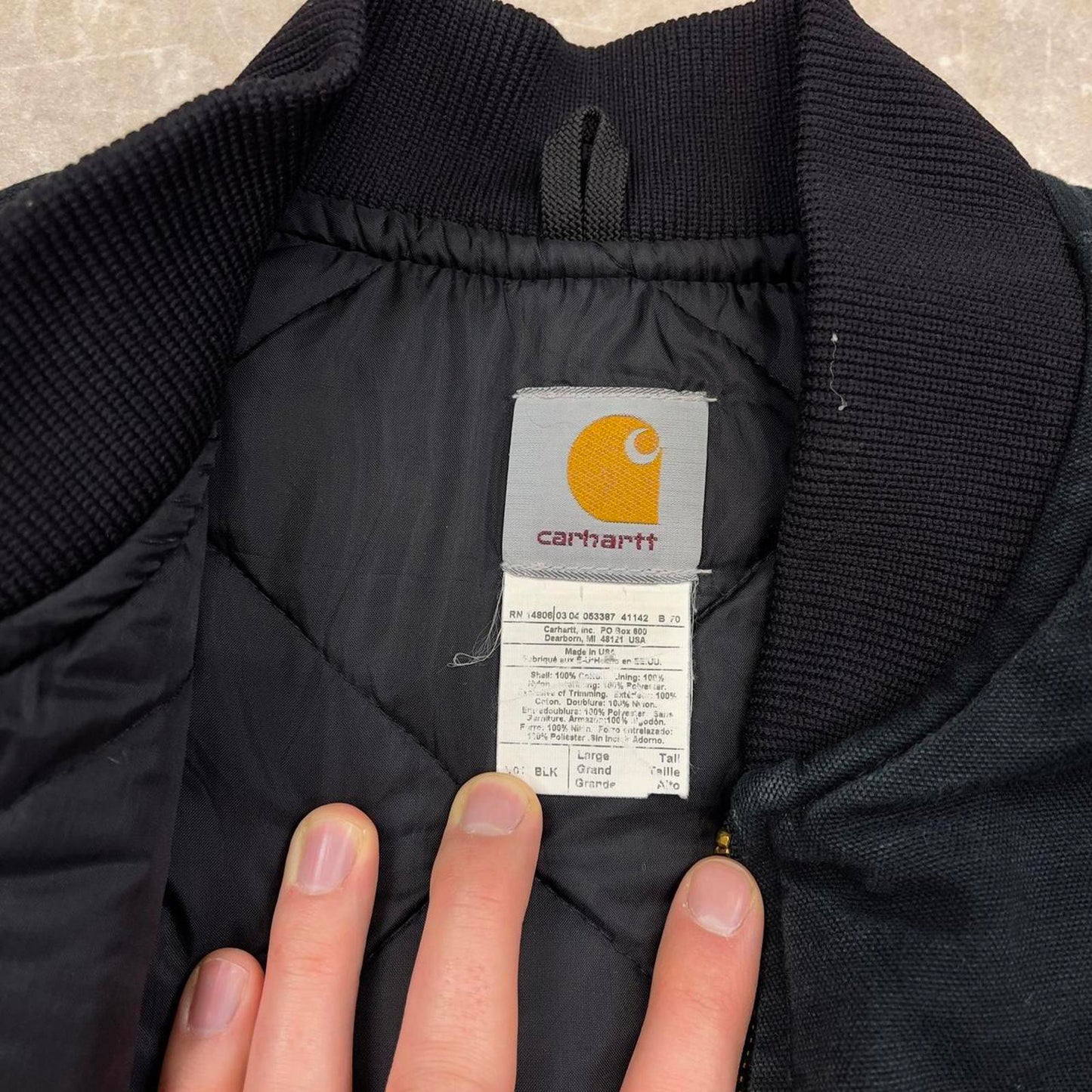 Black Carhartt gilet Large Tall