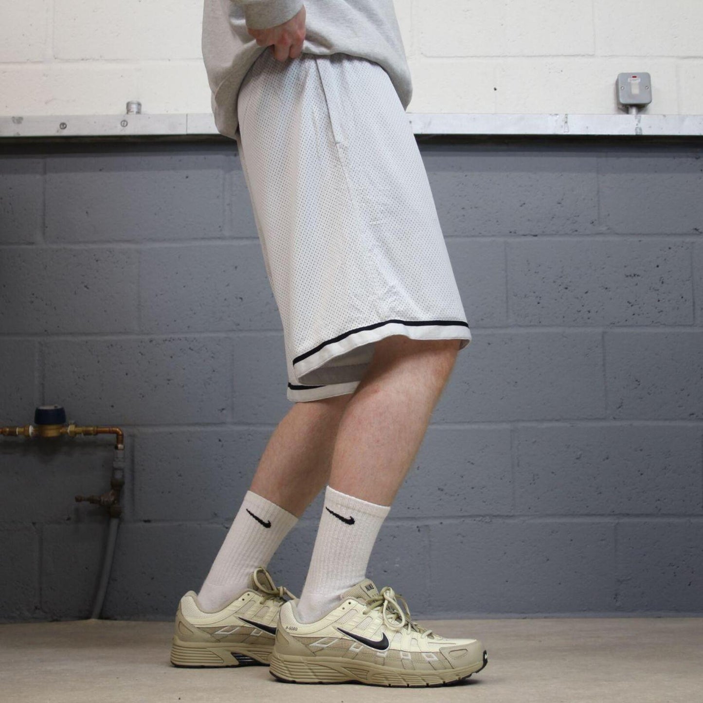 Loose Nike sports shorts y2k grey Basketball style comfy loose floaty summer gym shorts