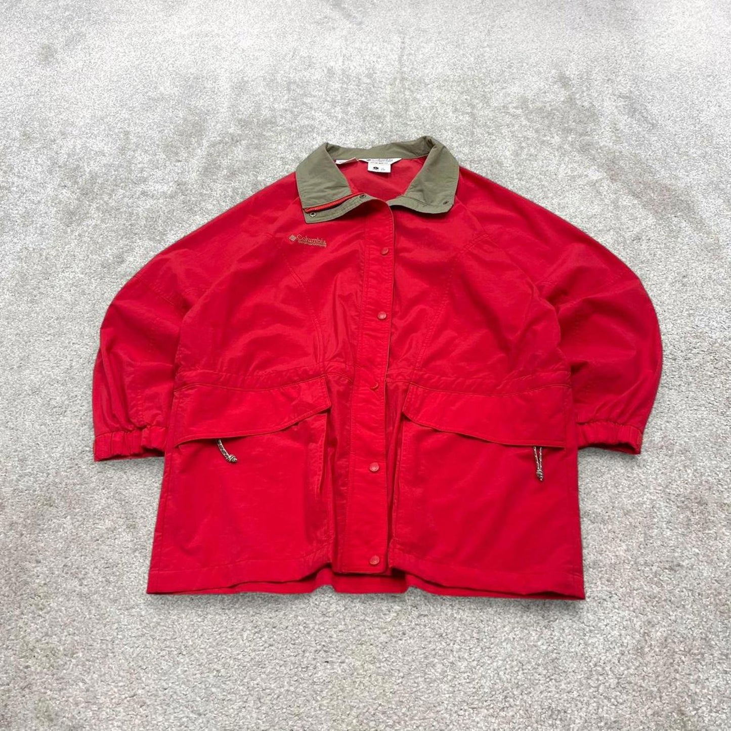 00s Columbia technical jacket Women’s L y2k style red lightweight windbreaker autumn