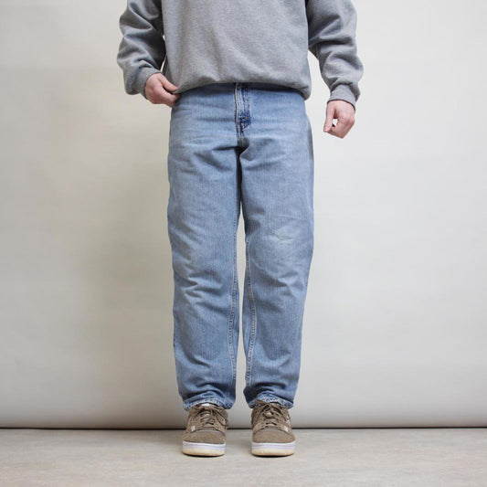 Blue Levi's 550 jeans W28L31 denim 90s style red tab logo jeans