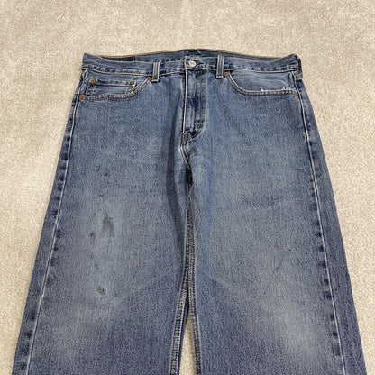 Levi’s 505 jeans Y2K W36L30 blue Levi’s straight leg surf style pants, red tab logo