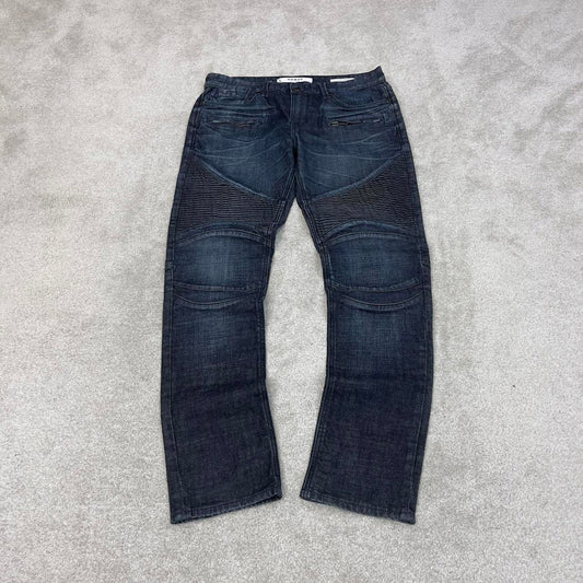 Blue Guess jeans size W33L32 y2k 90s style denim pants slim tapered