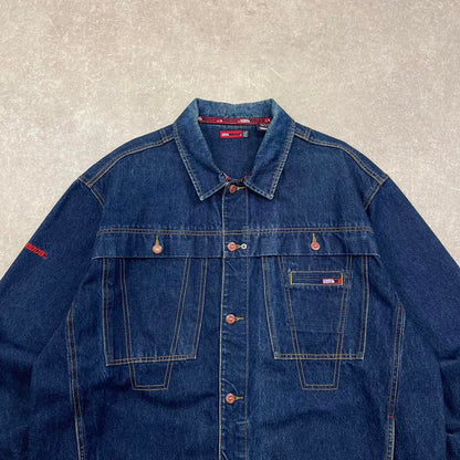 Blue MECCA USA jacket 2XL baggy hip hop skater 90s style jacket