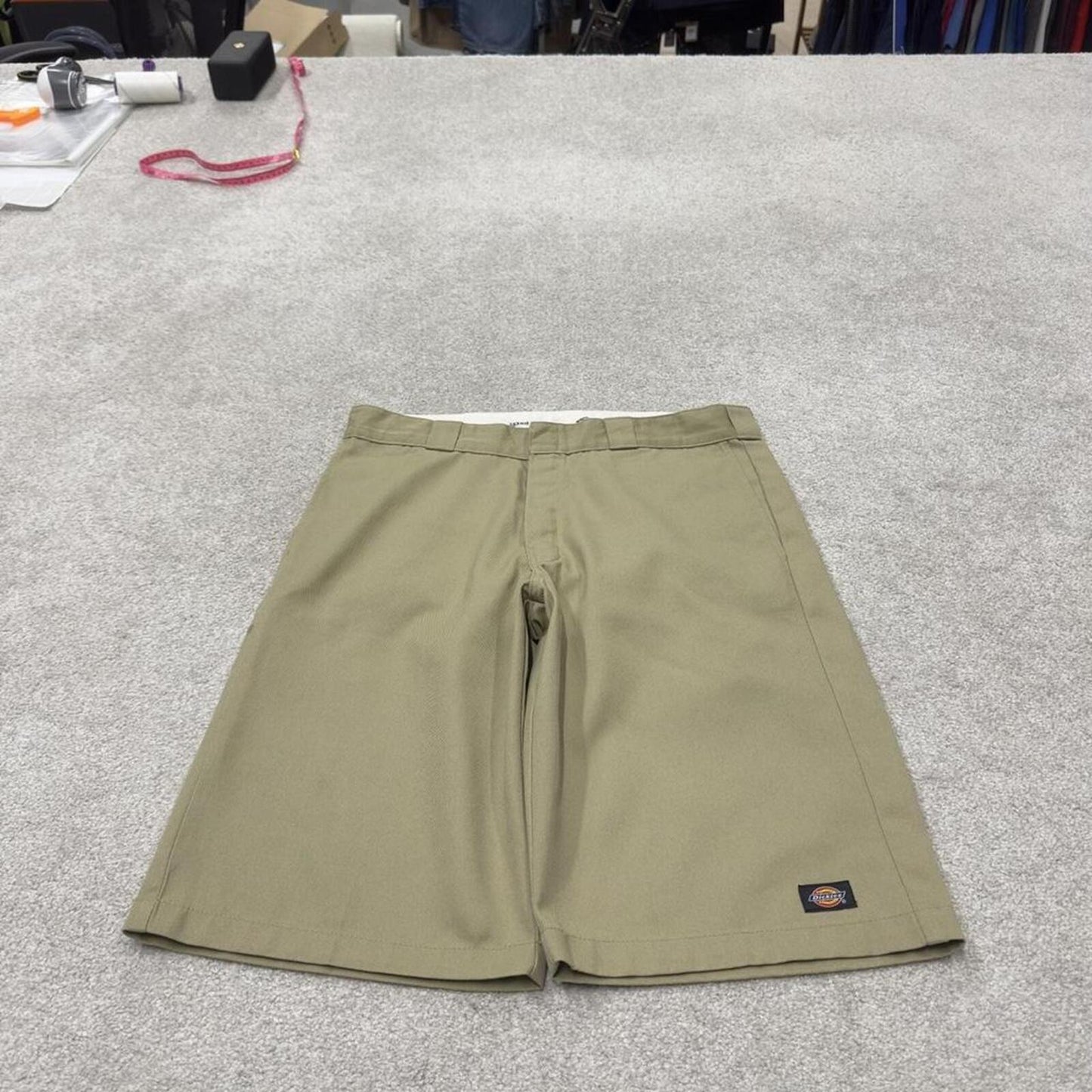 Dickies baggy carpenter shorts khaki Twill chino skater style shorts wide long leg