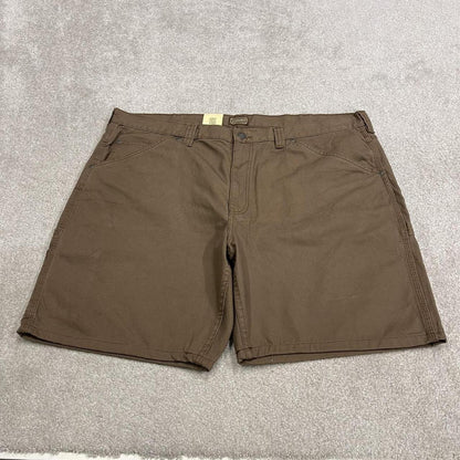 Baggy canvas cargo shorts carpenter brown Schmidt skater style work shorts summer