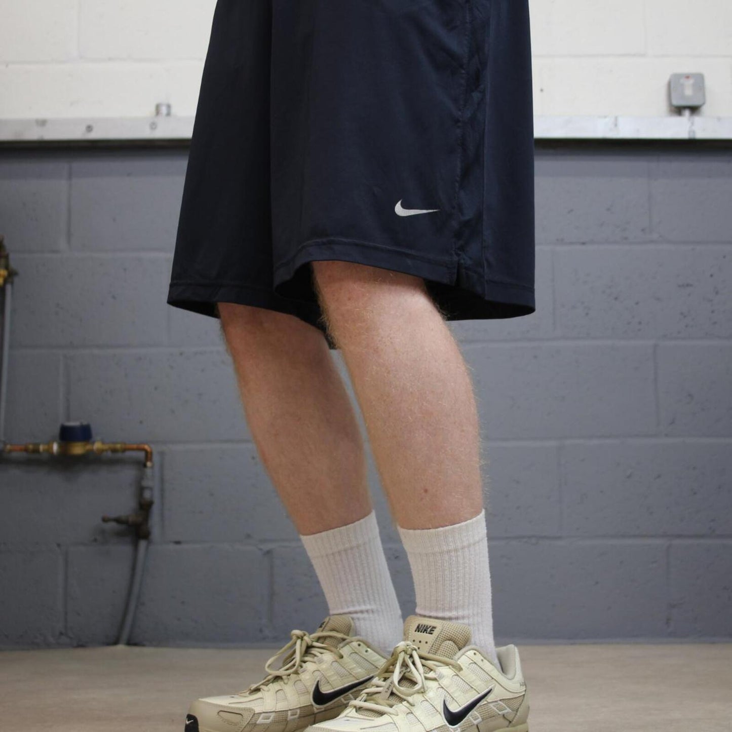 Nike sports shorts y2k loose navy Casual style comfy loose floaty summer gym shorts