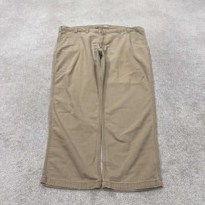 Carhartt carpenter pants y2k relaxed utility trousers tan Straight leg skater style workwear pants