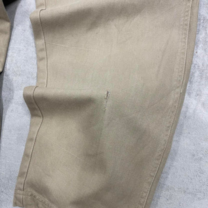 Beige Results carpenter jeans W33L32 baggy cargo skater style jeans