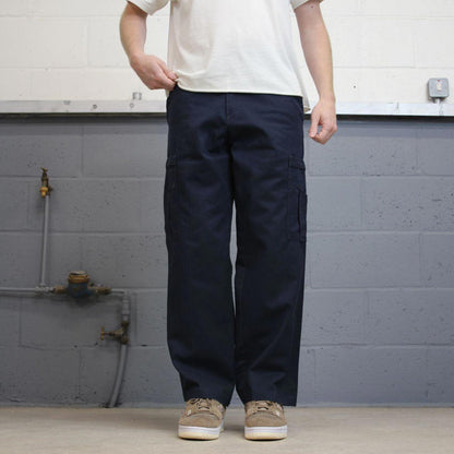 Loose Dickies cargo trousers W32L30 navy chino style skater cargo pants