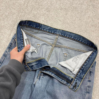 Y2K baggy Levi’s 550 jeans wide leg blue Loose fit denim pants red tab logo