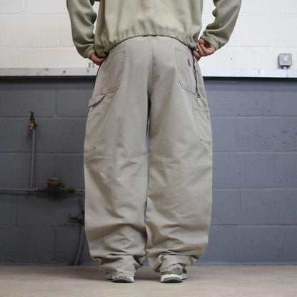 Vintage baggy Carhartt carpenter jeans stone 90s skater style W42L32 wide leg carpenters