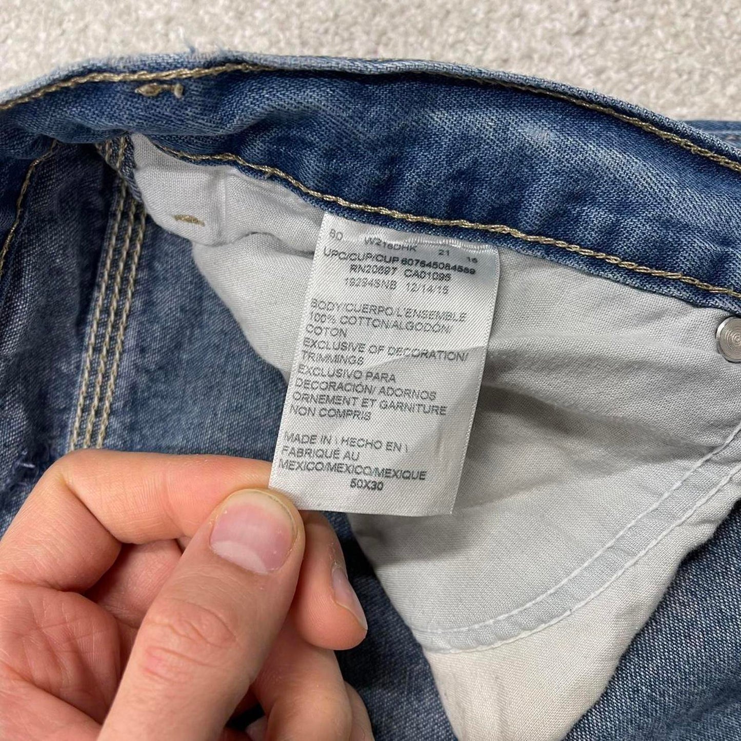 Y2k baggy Dickies carpenter jeans wide leg blue Loose denim skater cargo work pants