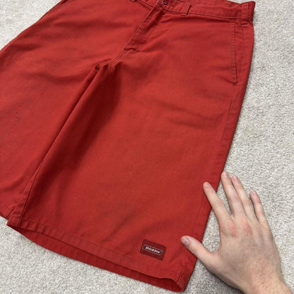 Dickies carpenter chino shorts red Chino style skater shorts loose leg festival