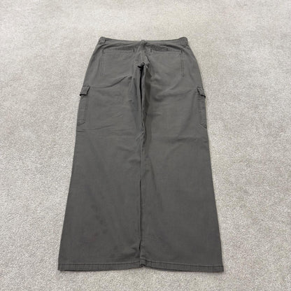 Wrangler cargo pants y2k grey W33L30 relaxed fit skater work utility pants
