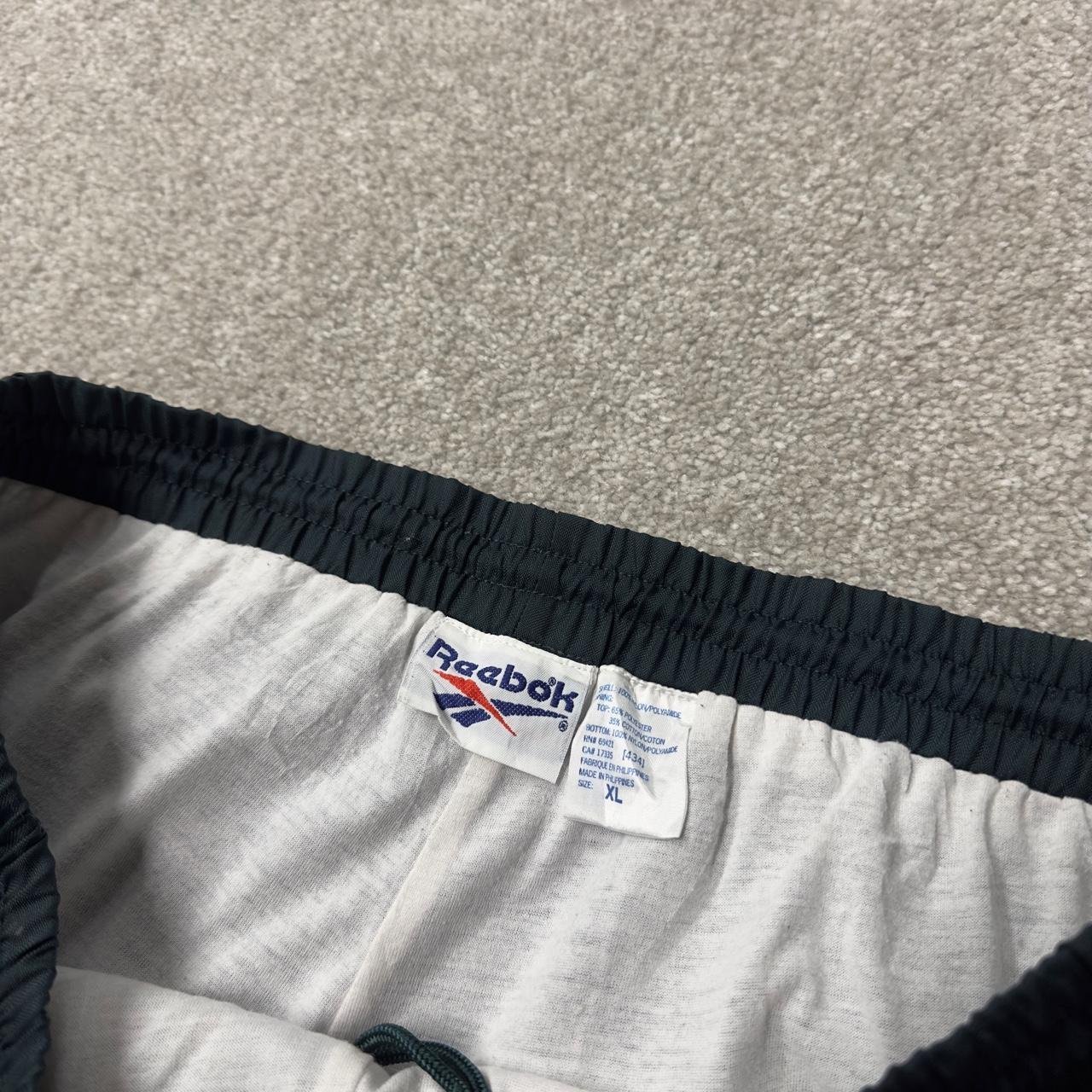 Vintage Y2K Reebok tracksuit bottoms green XL Loose floaty lined track pants