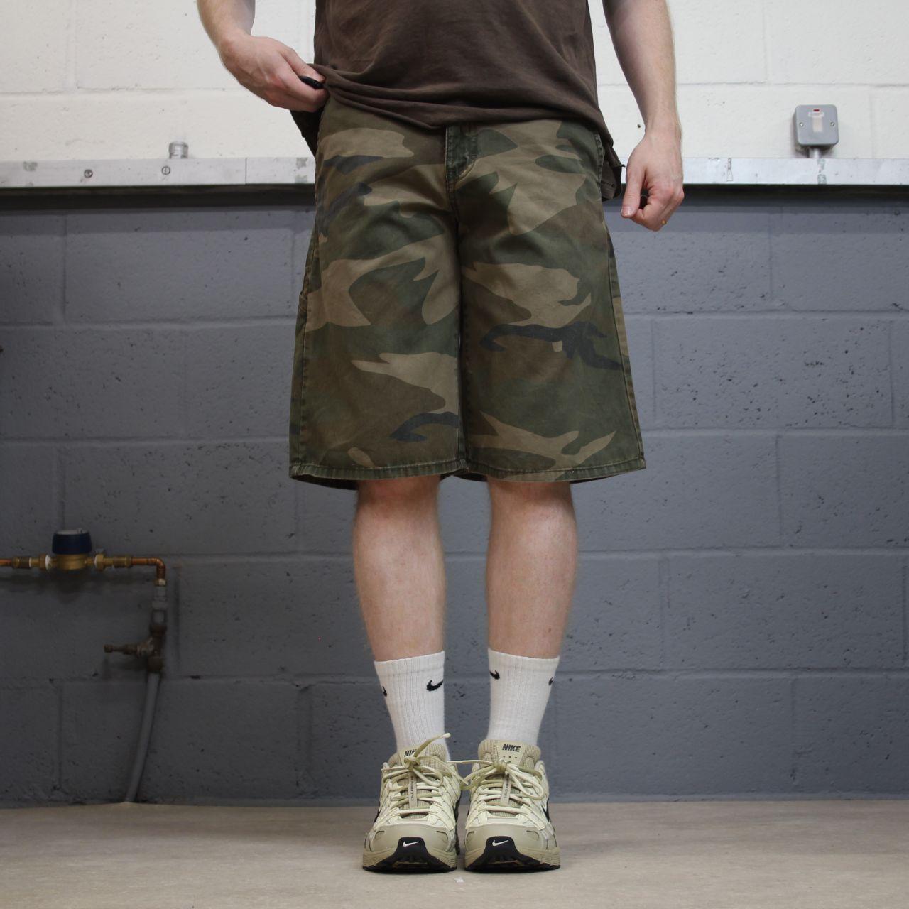 Dickies camo chino shorts carpenter green Chino skater / surf camouflage shorts loose fit
