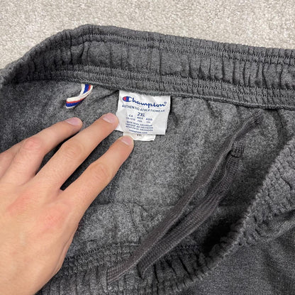Y2K Champion baggy joggers grey wide leg Loose embroidered track pants