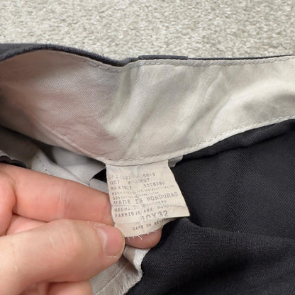 Baggy Dickies double knee carpenter pants faded black Loose twill chino style skate work trousers