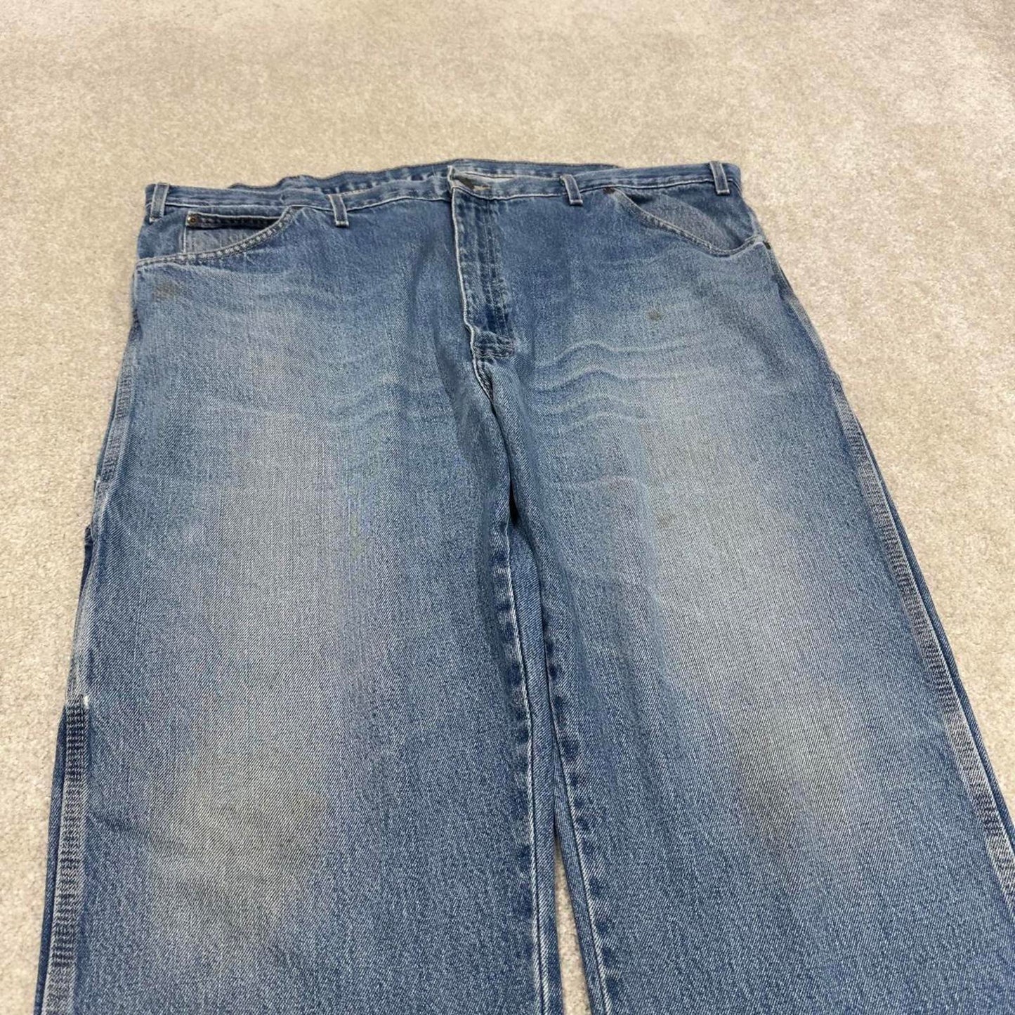 Dickies baggy carpenter jeans blue denim cargo skater style work pants