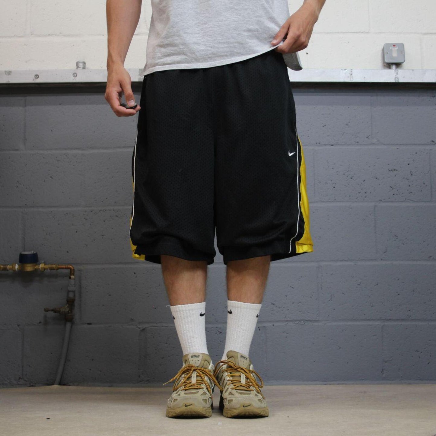 Baggy Nike sports shorts y2k black Basketball style comfy loose floaty summer gym shorts