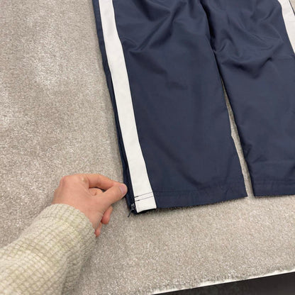 Navy Baggy Nike tracksuit bottoms Small mens loose y2k joggers swoosh logo trackies sporty style