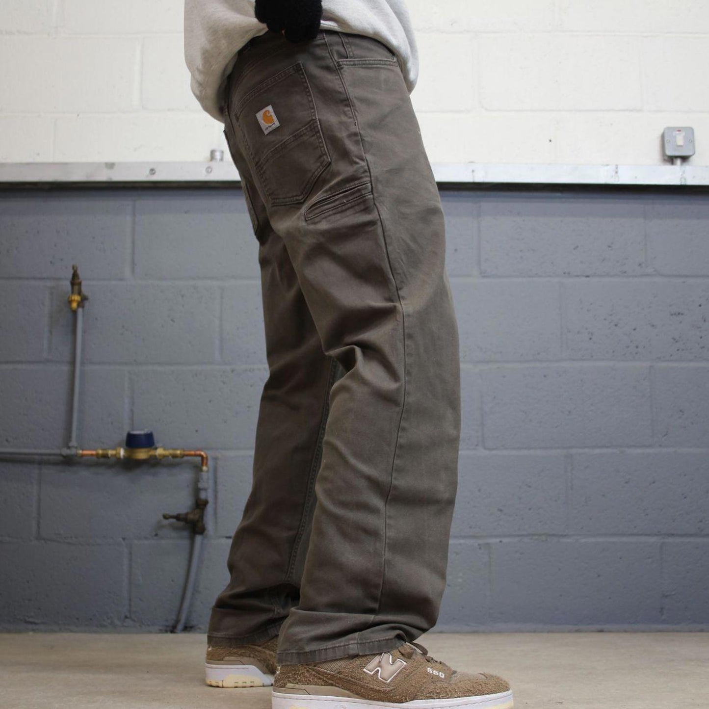 Carhartt carpenter pants W34L30 loose khaki relaxed fit skate pants