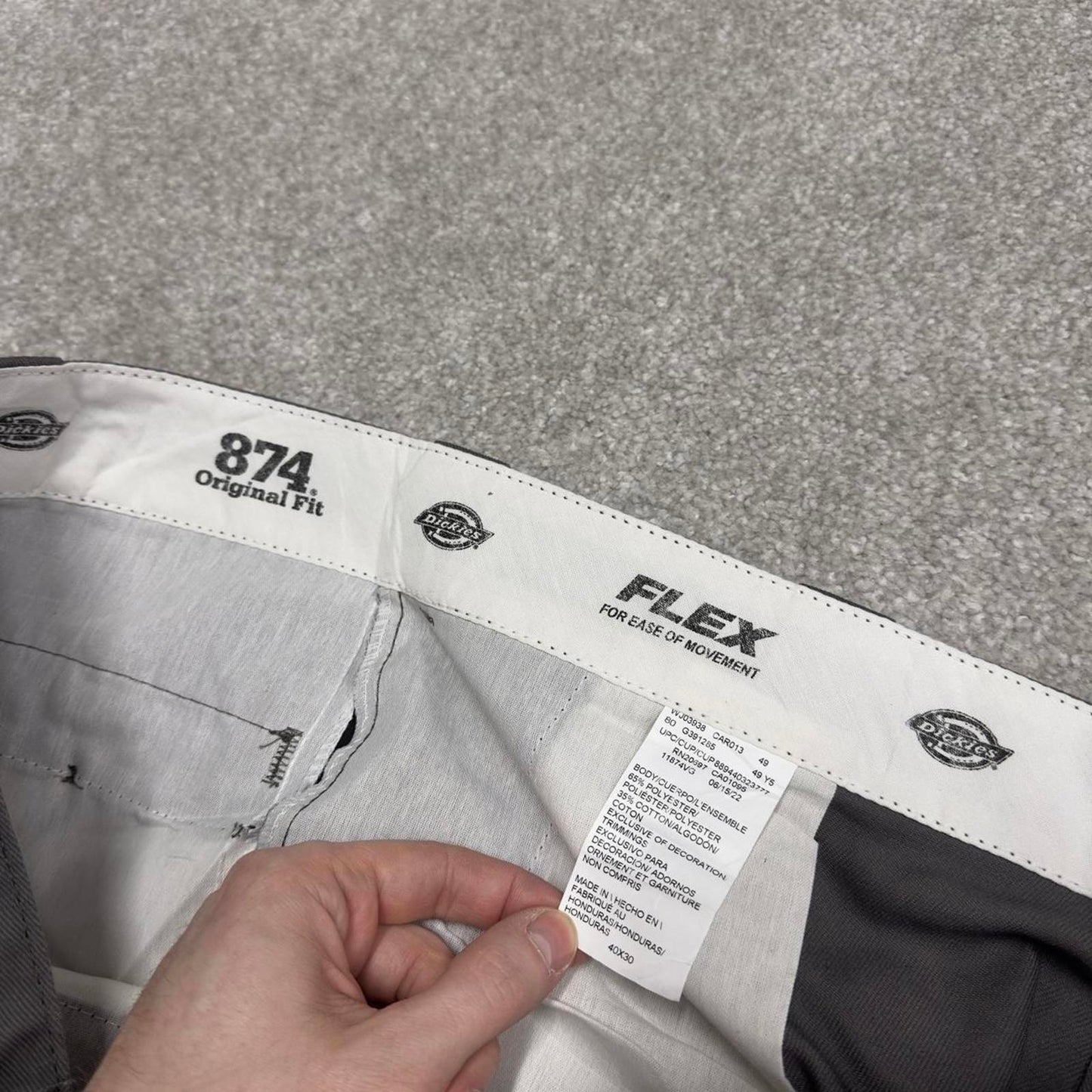Y2k Dickies 874 work pants grey Loose twill chino skate style trousers