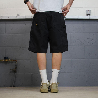 Ariat carpenter shorts loose canvas black Low rise Rebar workwear cargo jorts