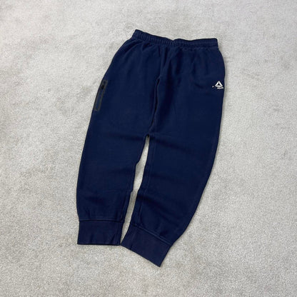 Navy Reebok joggers Large y2k style sportswear track pants print logo