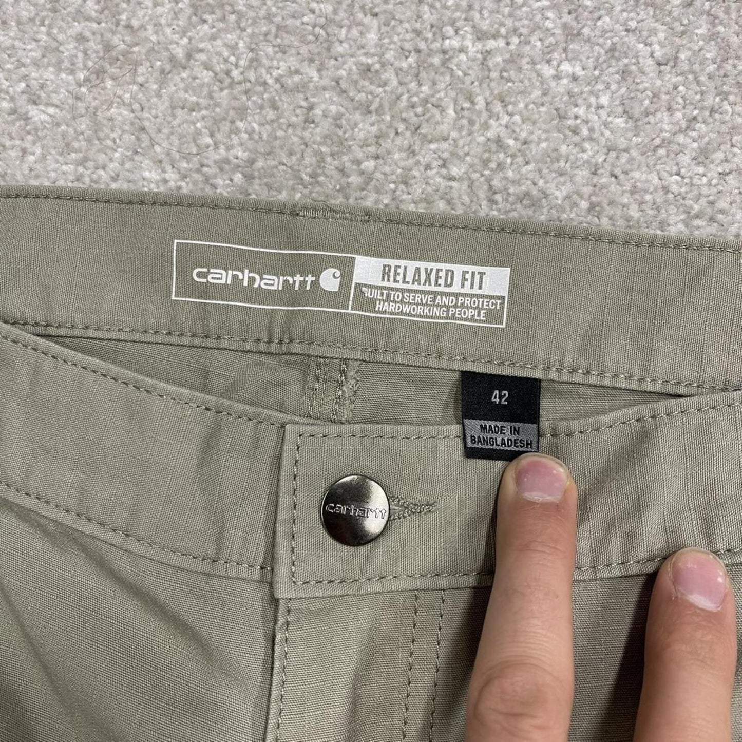 Carhartt baggy cargo shorts grey Relaxed fit skater style summer work shorts