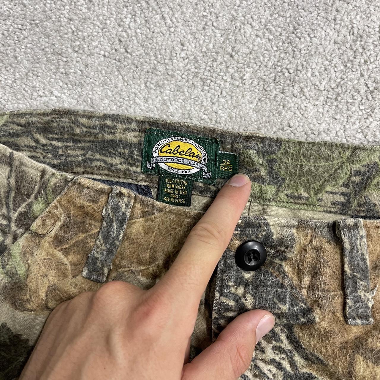 Vintage camo cargo pants y2k utility khaki Cabelas Realtree camouflage hunting cargos