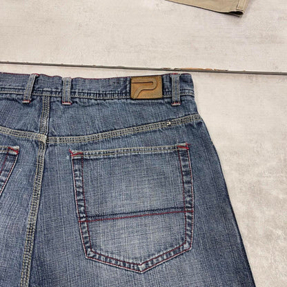 Baggy PACO jorts W38 long wide leg 90s style skater shorts