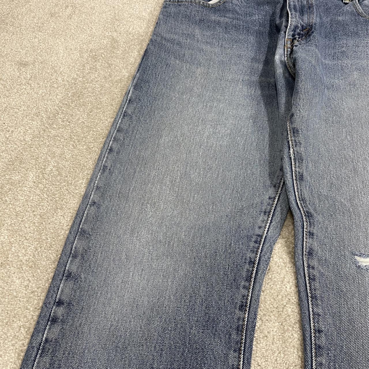 Y2K Levi’s 517 bootcut jeans blue denim Loose bootcut pants with red tab logo