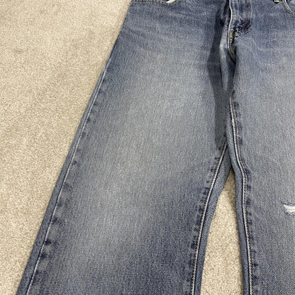 Y2K Levi’s 517 bootcut jeans blue denim Loose bootcut pants with red tab logo