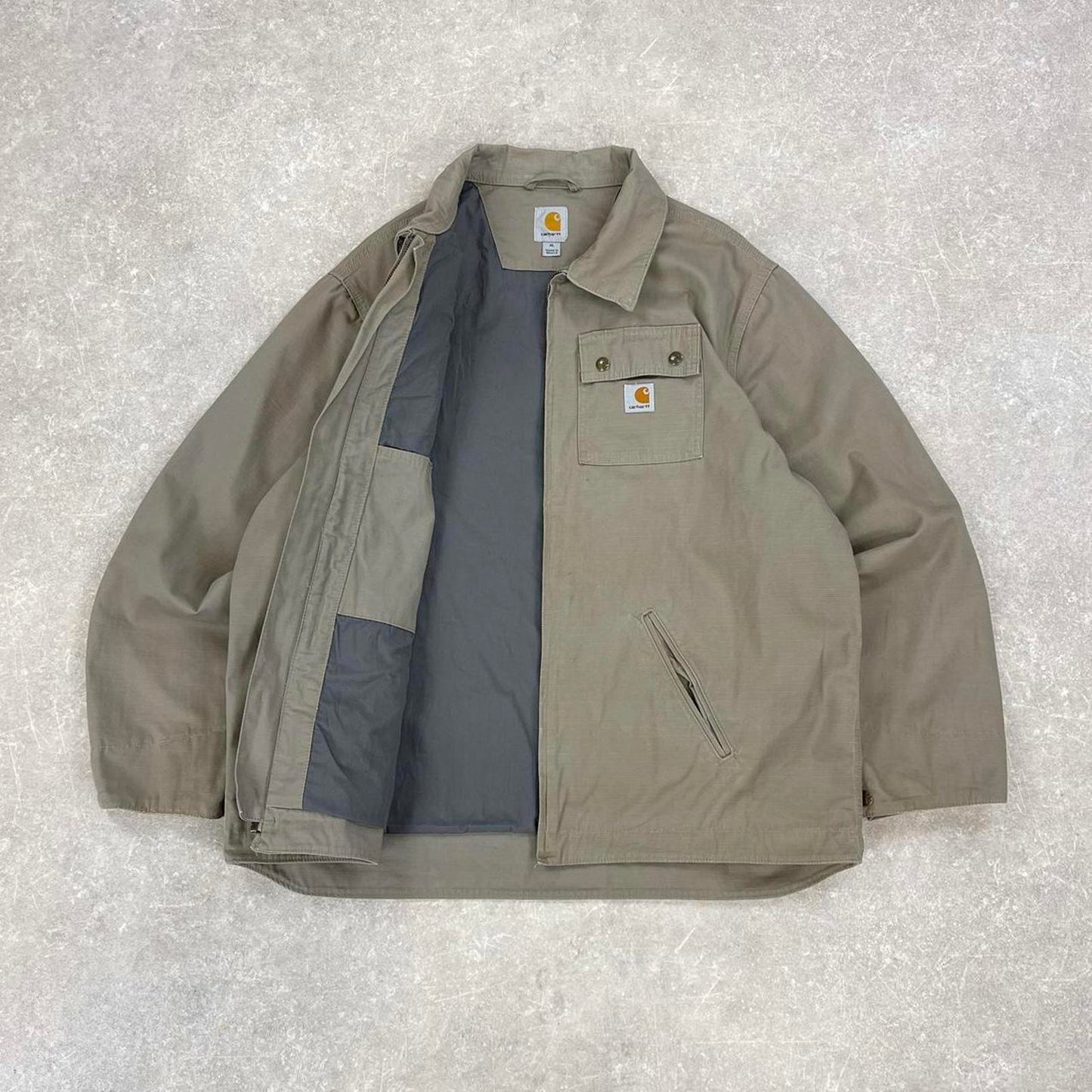 Beige Carhartt jacket XL regular American USA workwear