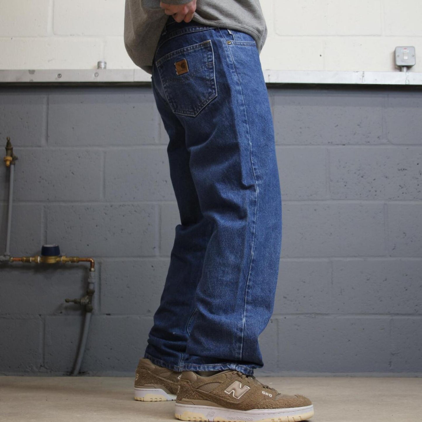 Carhartt workjeans relaxed fit blue Loose 100% cotton denim skate style work pants