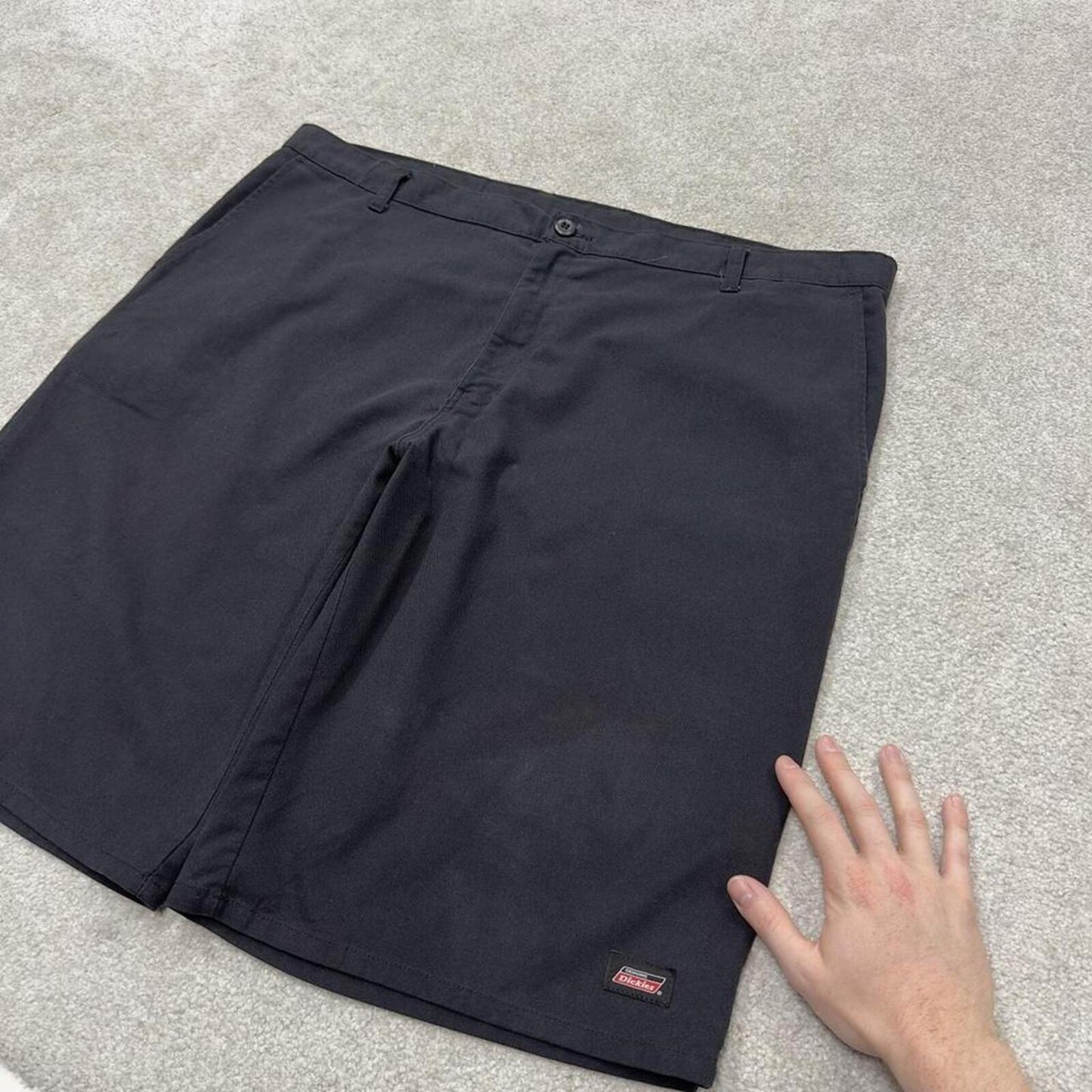 Dickies baggy chino shorts carpenter black Chino style skater shorts long wide leg festival