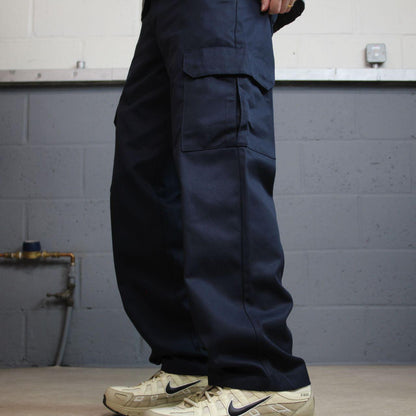 Red Kap chino cargo pants y2k W32L30 navy Straight leg skater workwear pants