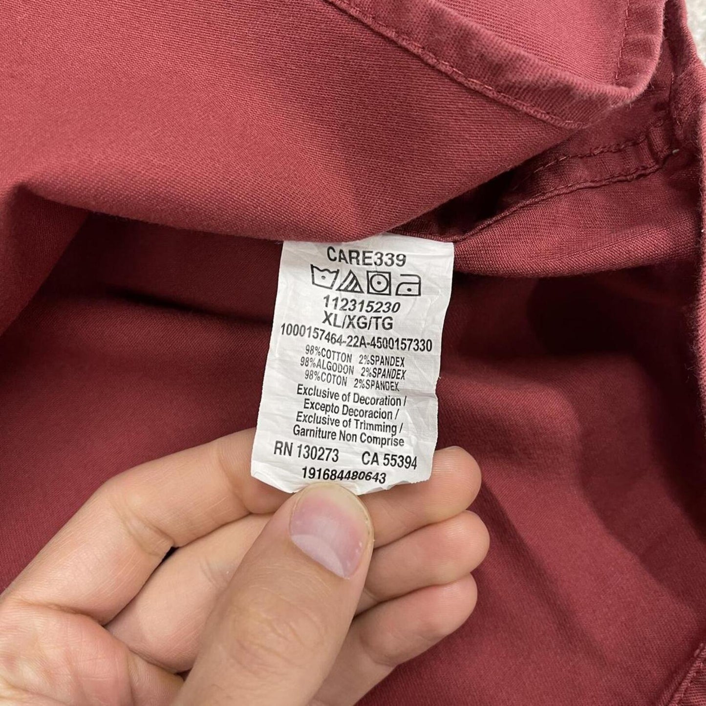 Wrangler boxy fit short sleeve shirt red Boxy surf style shirt summer festival