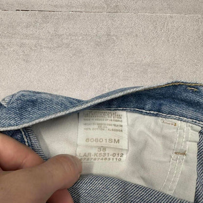 Mens blue denim Wrangler jorts W38