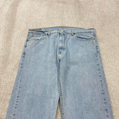 Vintage Y2K Levi’s 505 jeans light wash blue Straight leg 00s style denim pants red tab logo