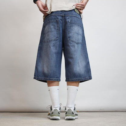 Baggy Dodeca skate jorts W36 wide leg denim 90s style skater shorts