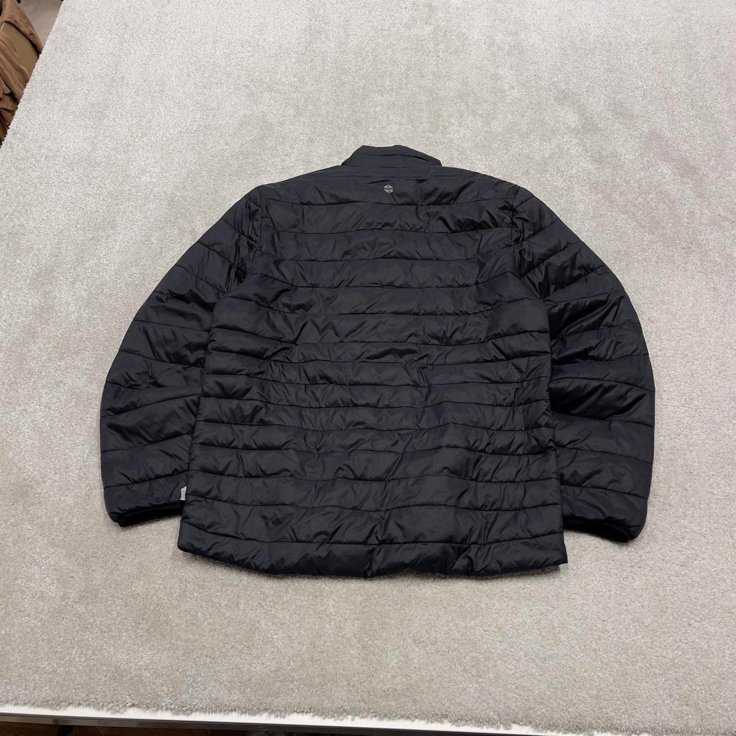 00s Quiksilver technical puffer jacket S men's black y2k style lightweight Packable Stowable coat